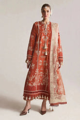 HUSSAIN REHAR DHANAK UNSTITCHED EMB 3PC