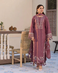 JADE LAWN PREMIUM UNSTITCHED EMB 3PC