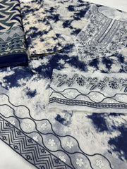 Luxury Lawn Embroided Unstitched 3pc D-09