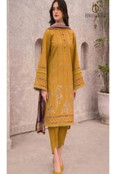 JAZMIN DHANAK UNSTITCHED EMB 3PC