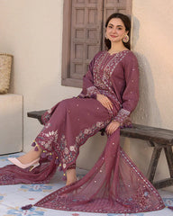 JADE LAWN PREMIUM UNSTITCHED EMB 3PC