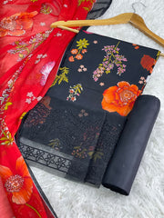 Luxury Lawn Embroided 3pc D-03