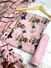Linen Printed 3pc D-04
