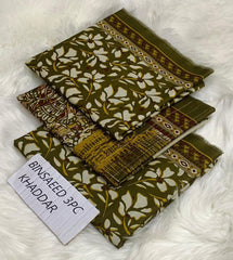 Bin-Saeed Khaddar All Over 3pc D-01