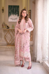 ANEELS LAWN PREMIUM UNSTITCHED EMB 3PC