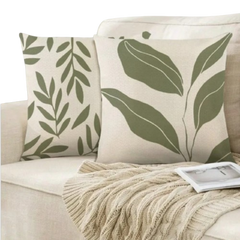 Boho Leaves Cushion Cover Pack Of 2