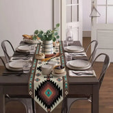 Brown Teal Southwest Table Runner
