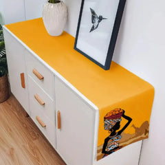 Yellow African Table Runner