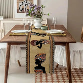 Boho African Women Table Runner