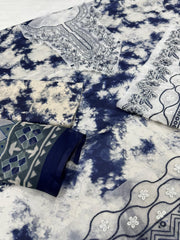 Luxury Lawn Embroided Unstitched 3pc D-09