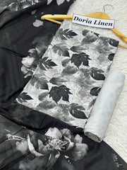 Doria Linen Printed 3pc D-17