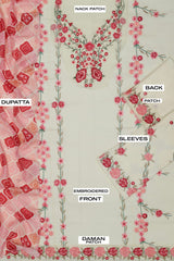 ZAIB HEAVY EMBROIDERED LAWN D-1