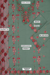 ZAIB HEAVY EMBROIDERED LAWN D-3