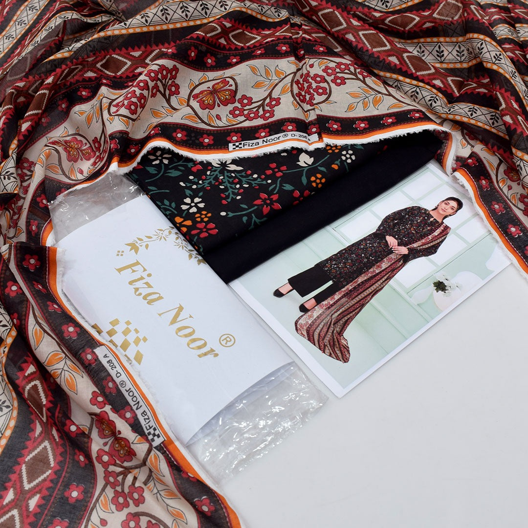 Fizza Noor Lawn 3pc D-10