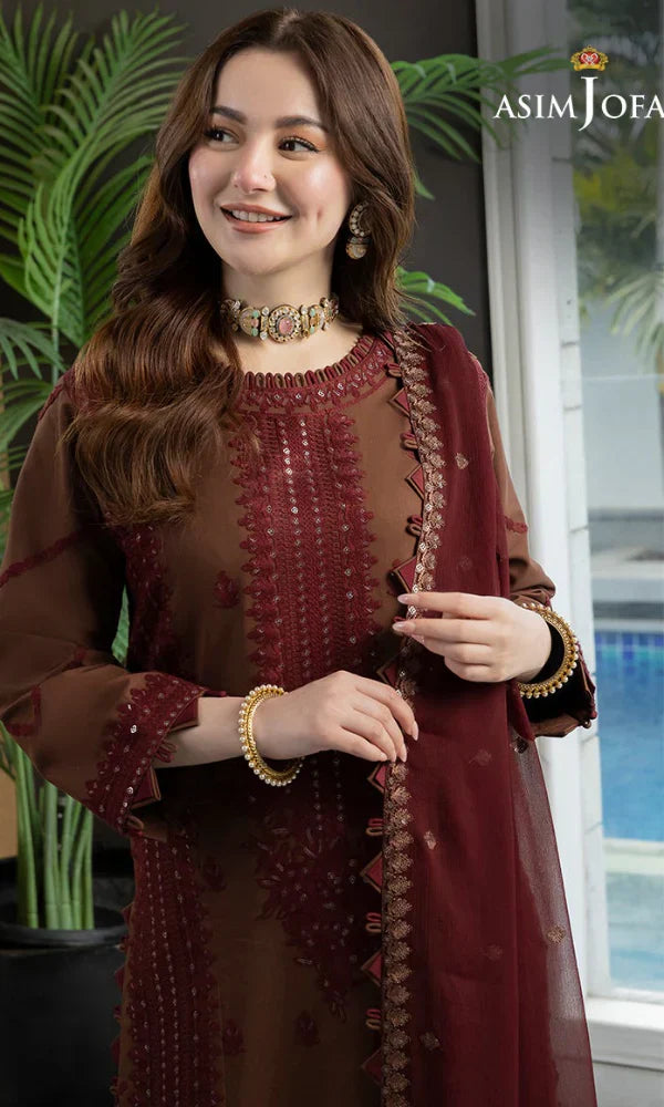 Asim Jofa - Summer 3PC Embroidered Lawn Suit -