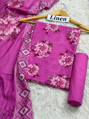 Linen Printed 3pc D-28