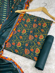 Linen Printed 3pc D-03