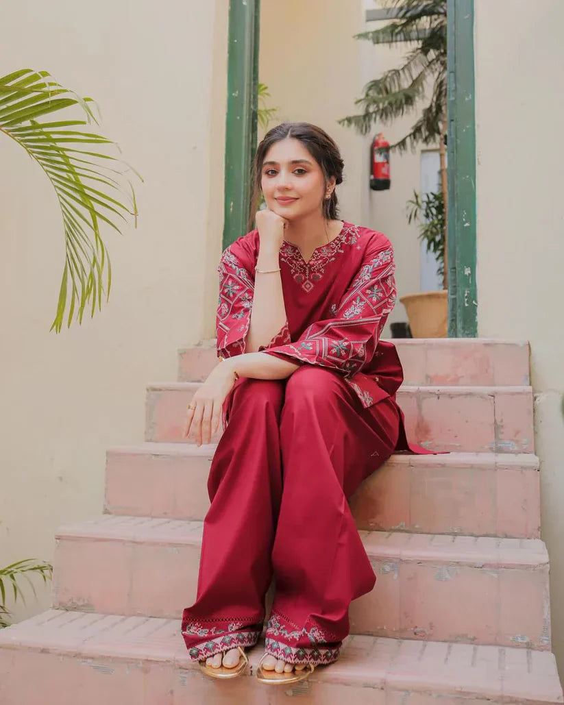 URGE- SUMMER 2PC LAWN EMBROIDERED
