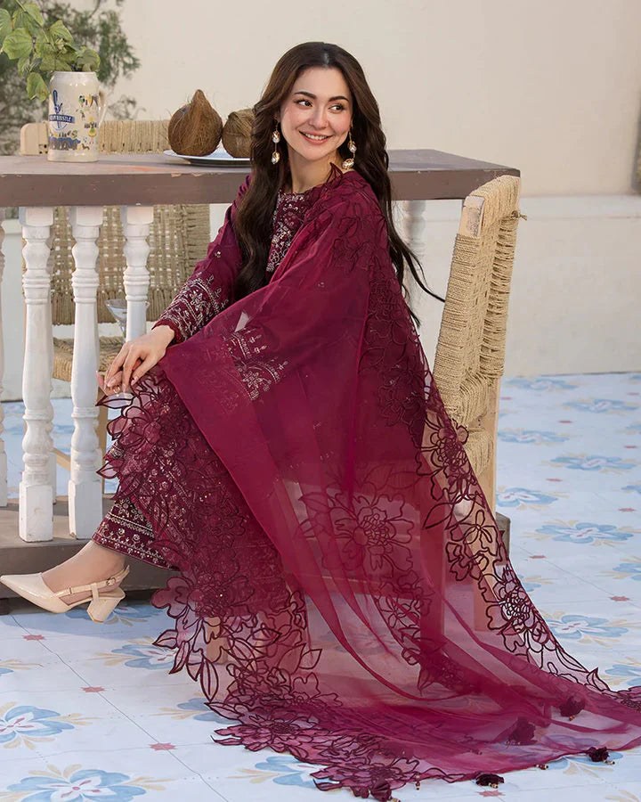 QALAMKAR LAWN UNSTITCHED EMB 3PC