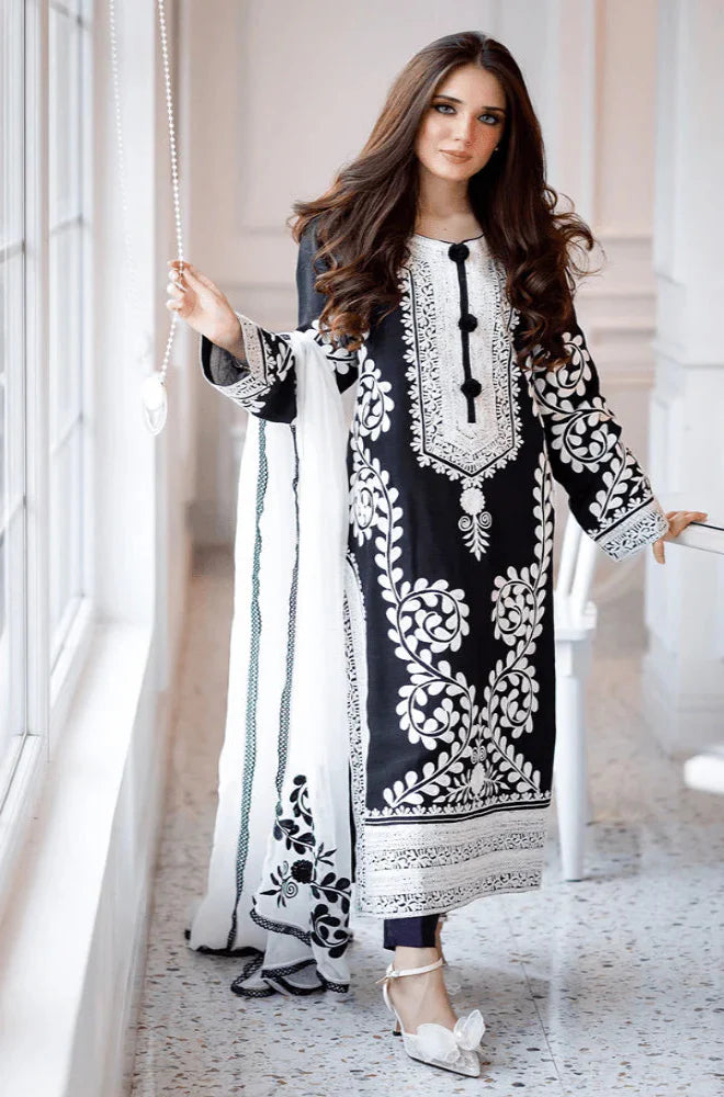 ZARKASHA LAWN PREMIUM UNSTICHED EMB 3PC
