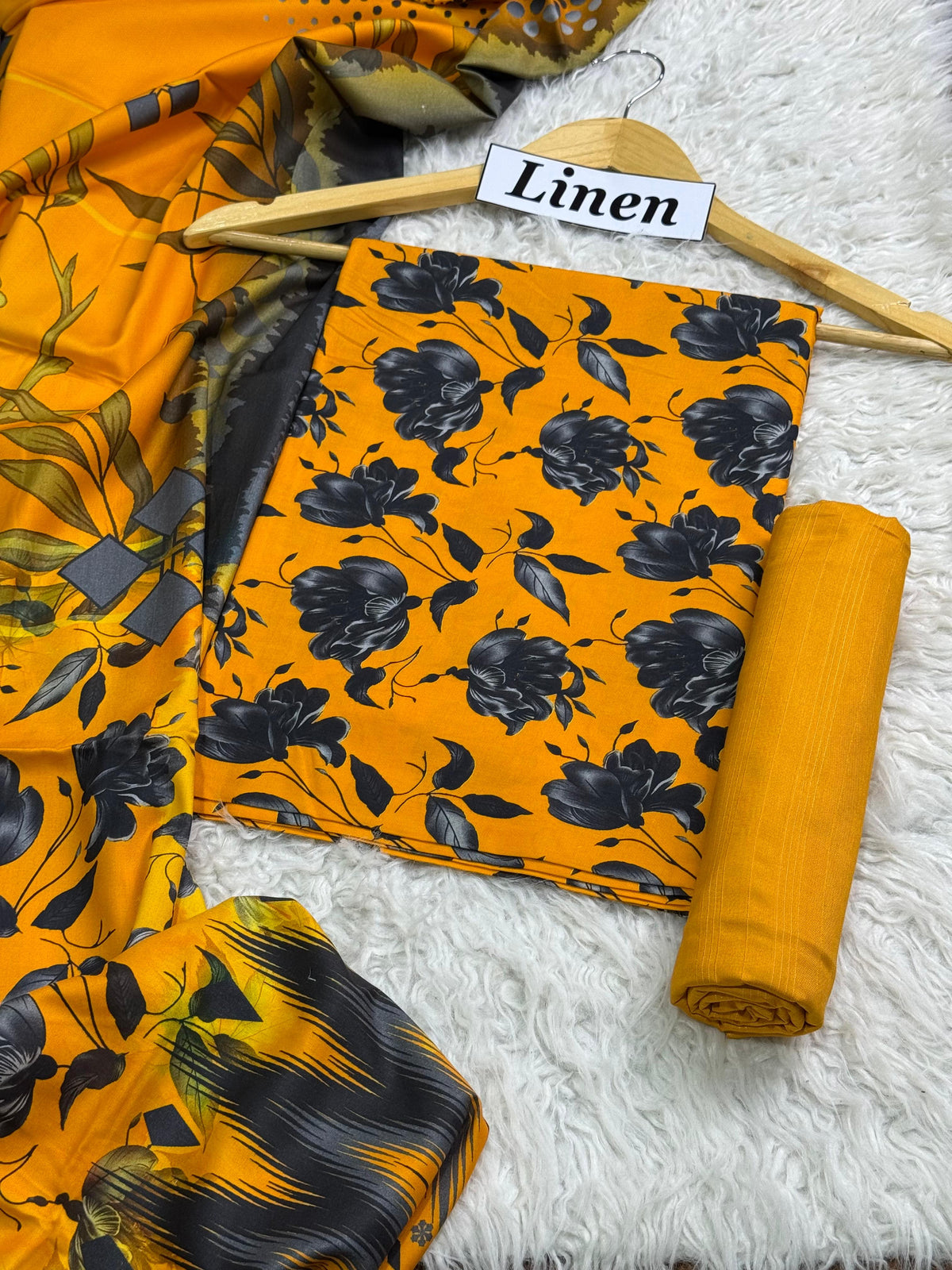 Linen Printed 3pc D-33