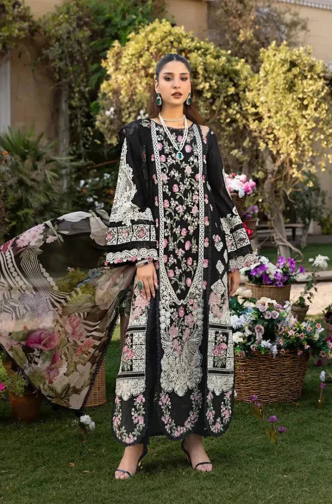 ELAF LAWN PREMIUM UNSTITCHED EMB 3PC