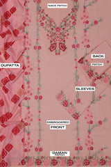 ZAIB HEAVY EMBROIDERED LAWN D-2