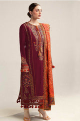 HUSSAIN REHAR DHANAK UNSTITCHED EMB 3PC