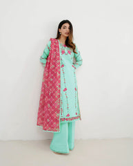 ZAIB HEAVY EMBROIDERED LAWN D-4