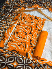 Linen Printed 3pc D-27