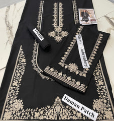Luxury  Lawn Emb 2pc - Black