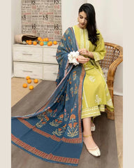 AISLING DHANAK UNSTITCHED EMB 3PC