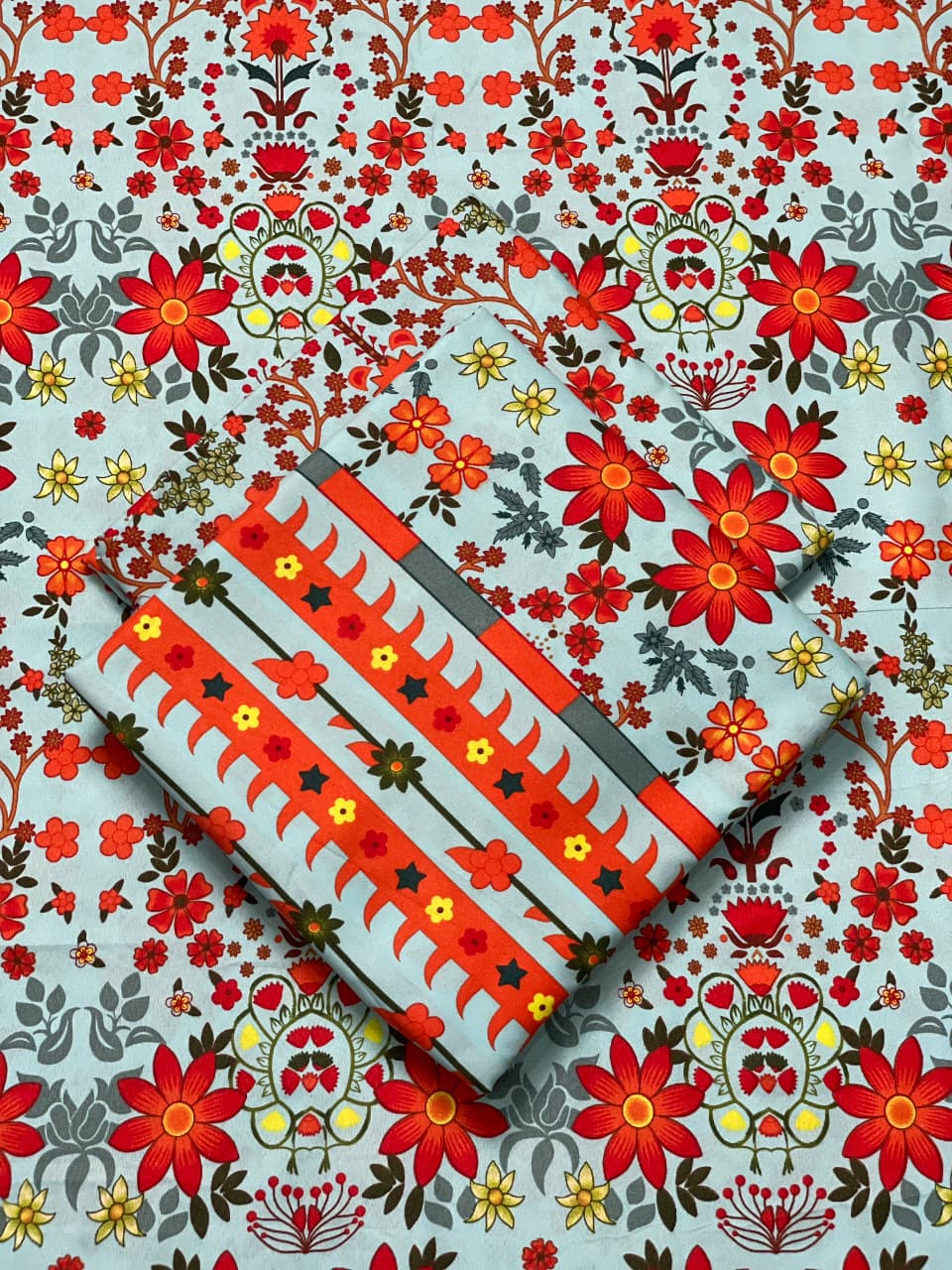 Winter Cotton All Over 2pc D-312