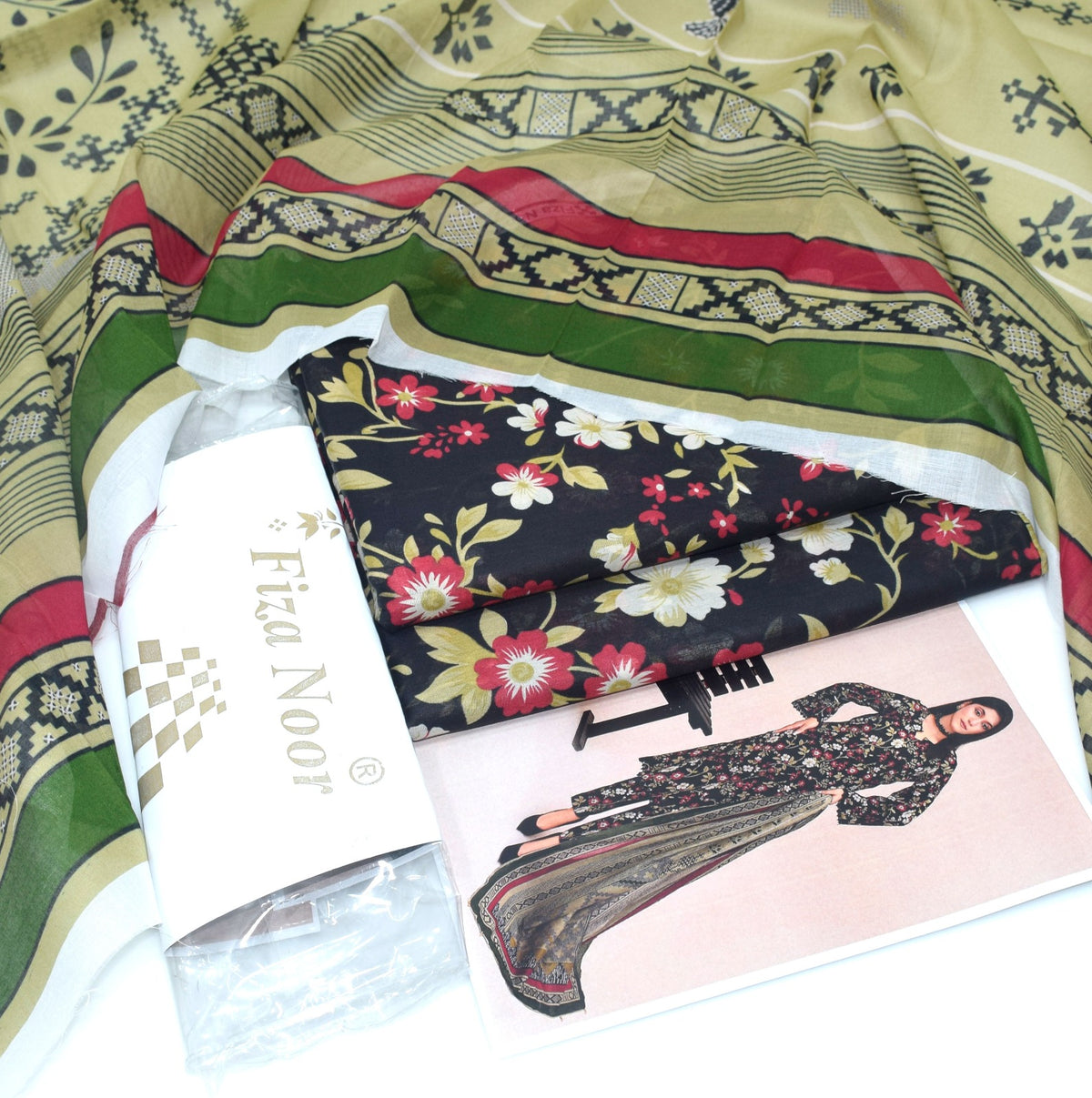 Fizza Noor Lawn 3pc D-06