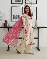 ZAIB HEAVY EMBROIDERED LAWN D-1