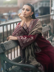 IZEL DHANAK PREMIUM UNSTITCHED EMB 3PC