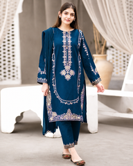 Luxury Lawn Emb 2pc - Zinc