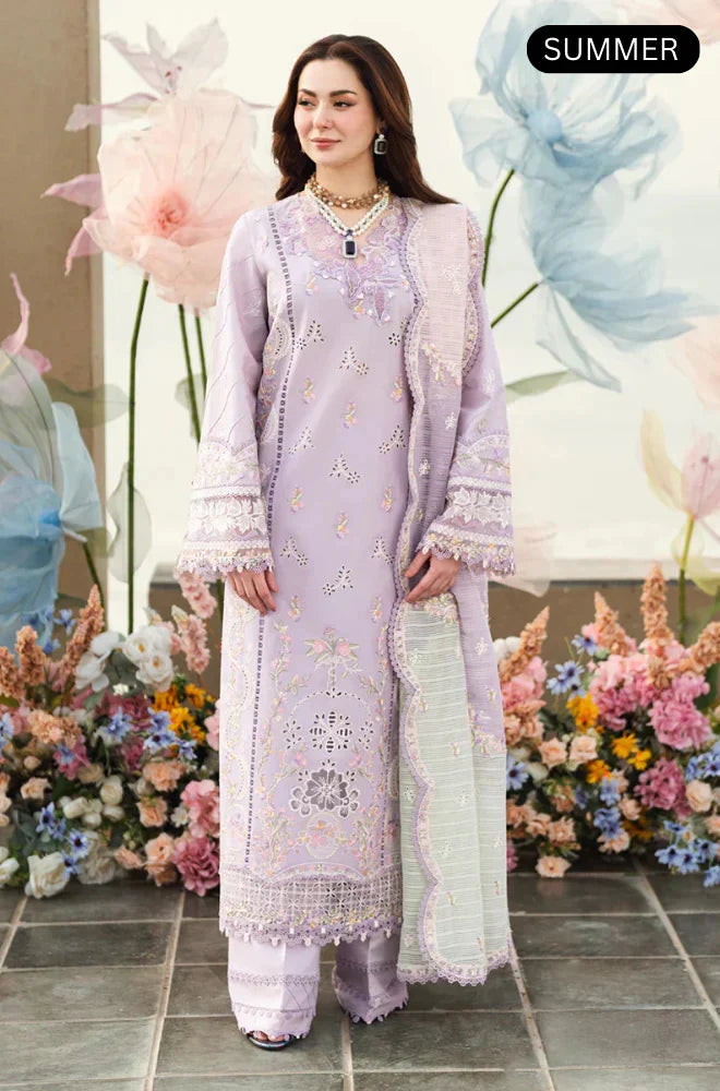 Qalamkar - Summer 3PC Lawn Emb Suit -