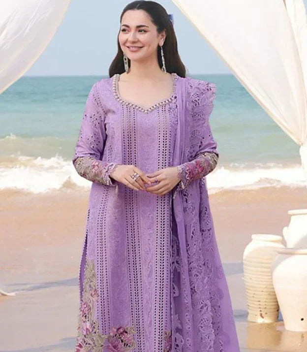 Qalamkar - Summer 3PC Lawn Embroidered