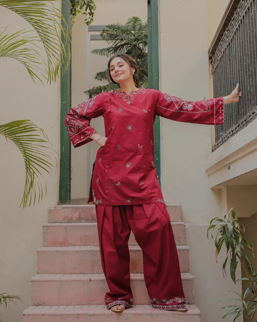 URGE- SUMMER 2PC LAWN EMBROIDERED
