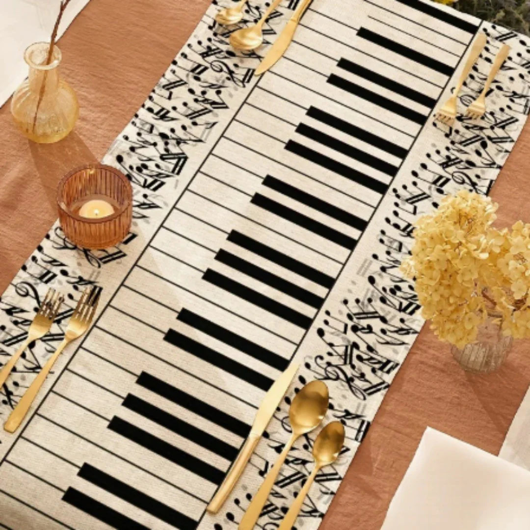Musical Note Table Runner