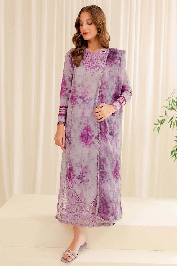 QALAMKAR HEAVY EMBROIDERED LAWN D-6