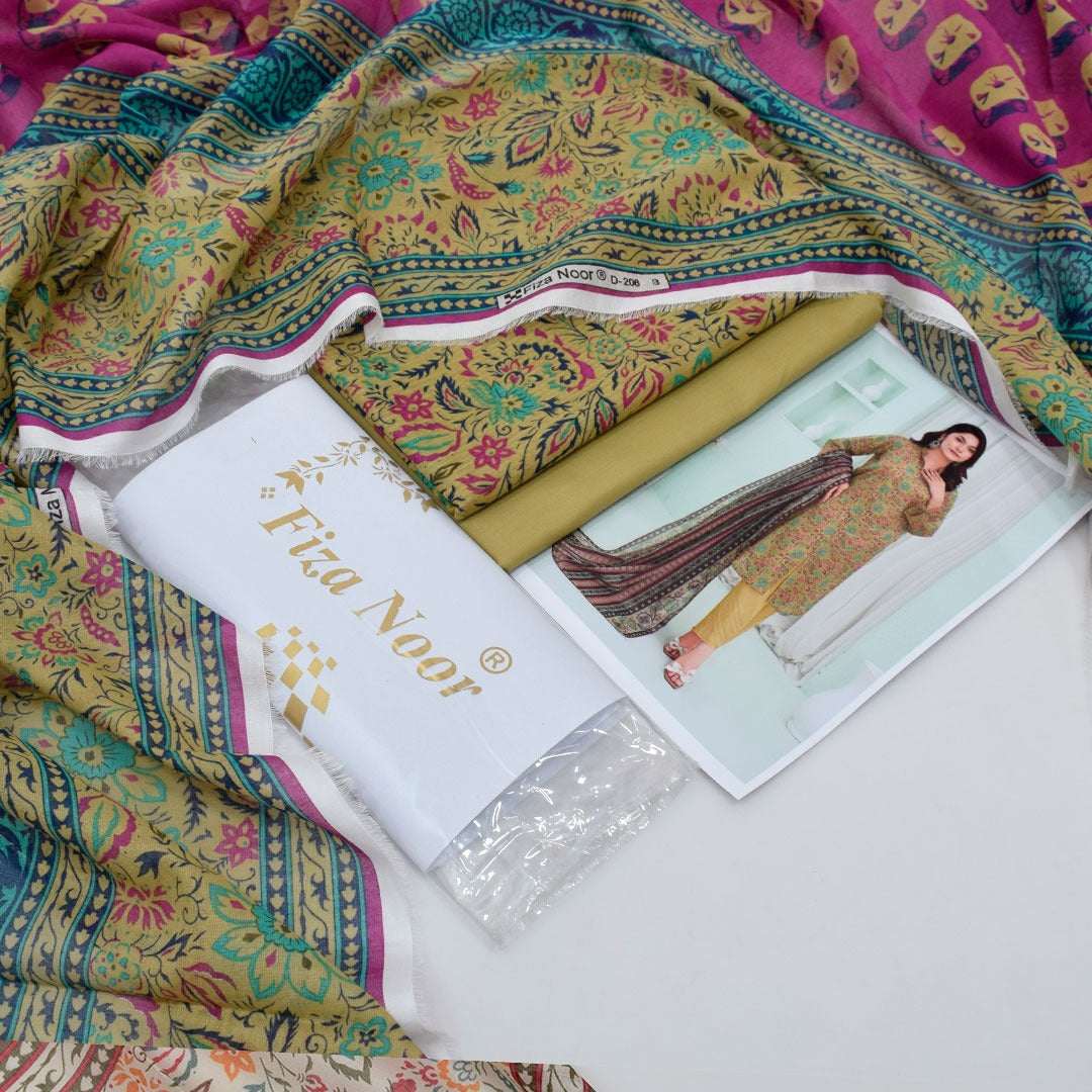 Fizza Noor Lawn 3pc D-07