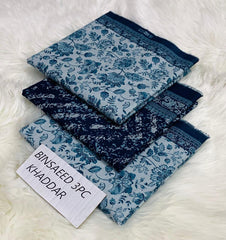 Bin-Saeed Khaddar All Over 3pc D-08