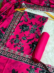 Linen Printed 3pc D-19