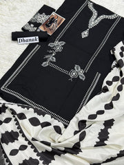 Luxury Dhanak Emb 3Pc