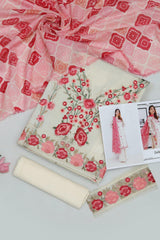 ZAIB HEAVY EMBROIDERED LAWN D-1