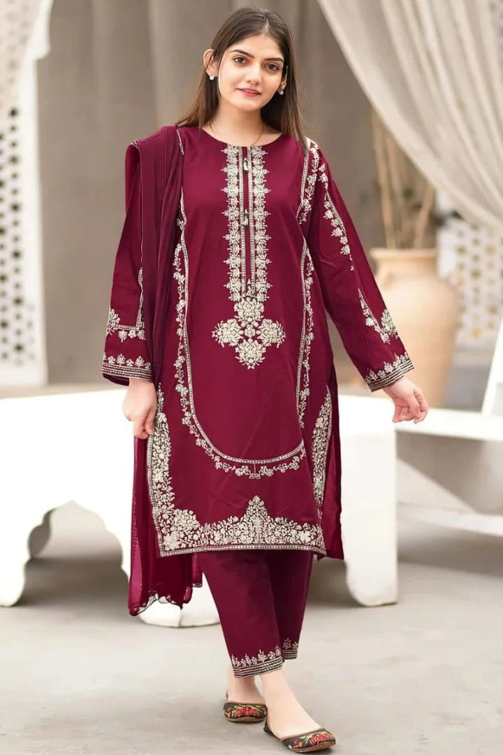 Lawn Emb 2pc