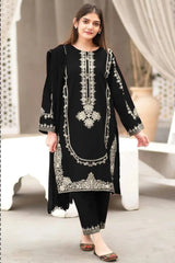 Luxury  Lawn Emb 2pc - Black