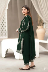 Lawn Luxury Emb 2pc - Green